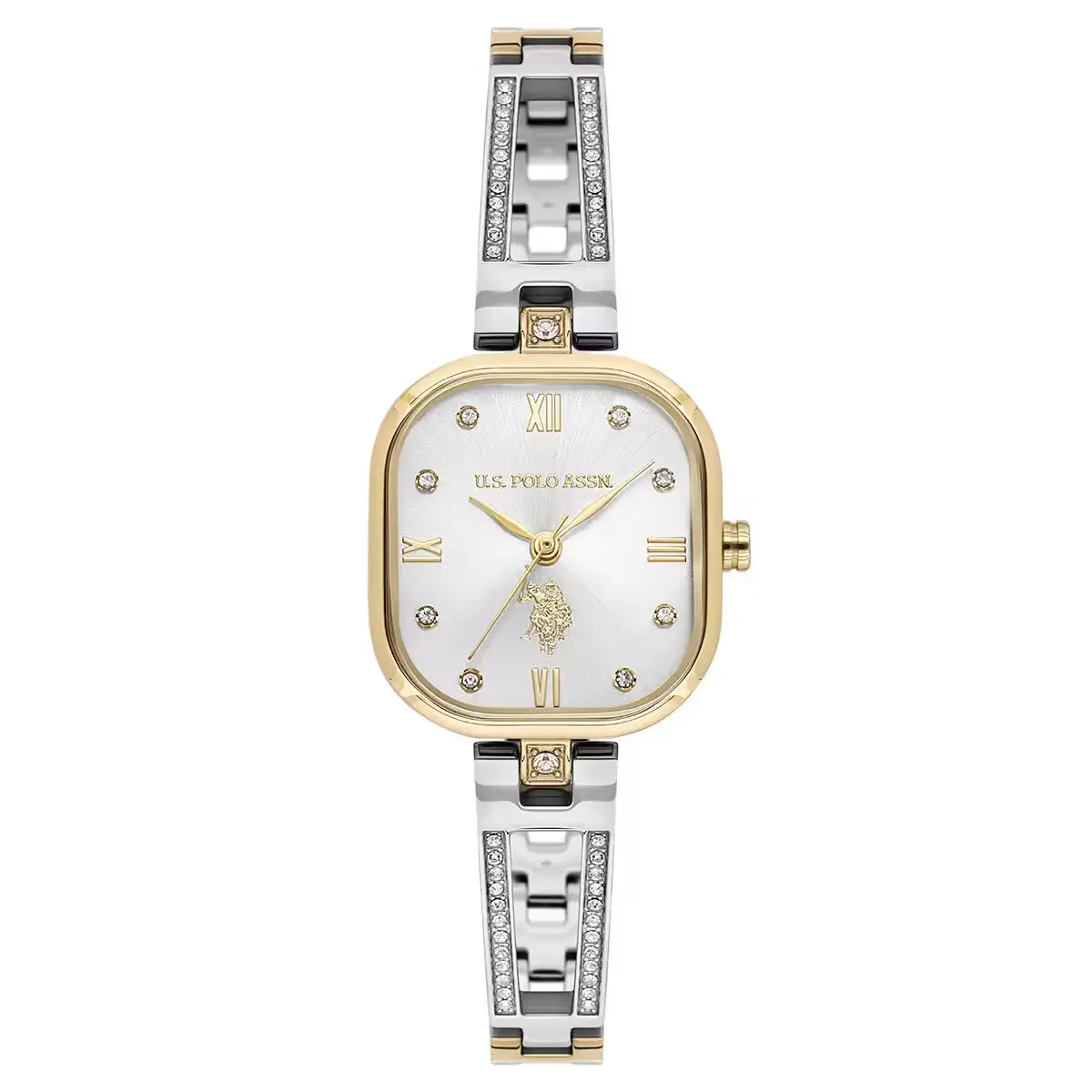 USPA2167-02 USPA SAAT - ALTIN RENGİ-METALİK GRİ