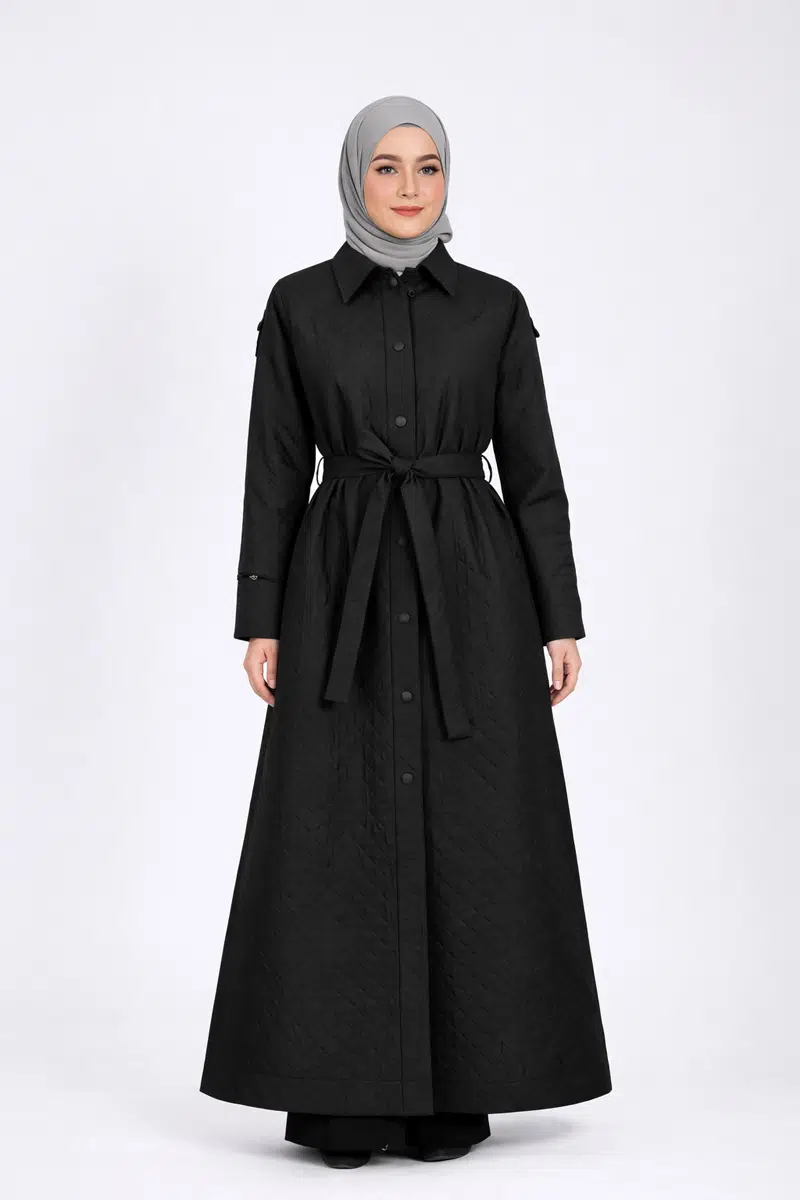 W-26-865 MASSİMO DONNA TRENÇKOT - SİYAH