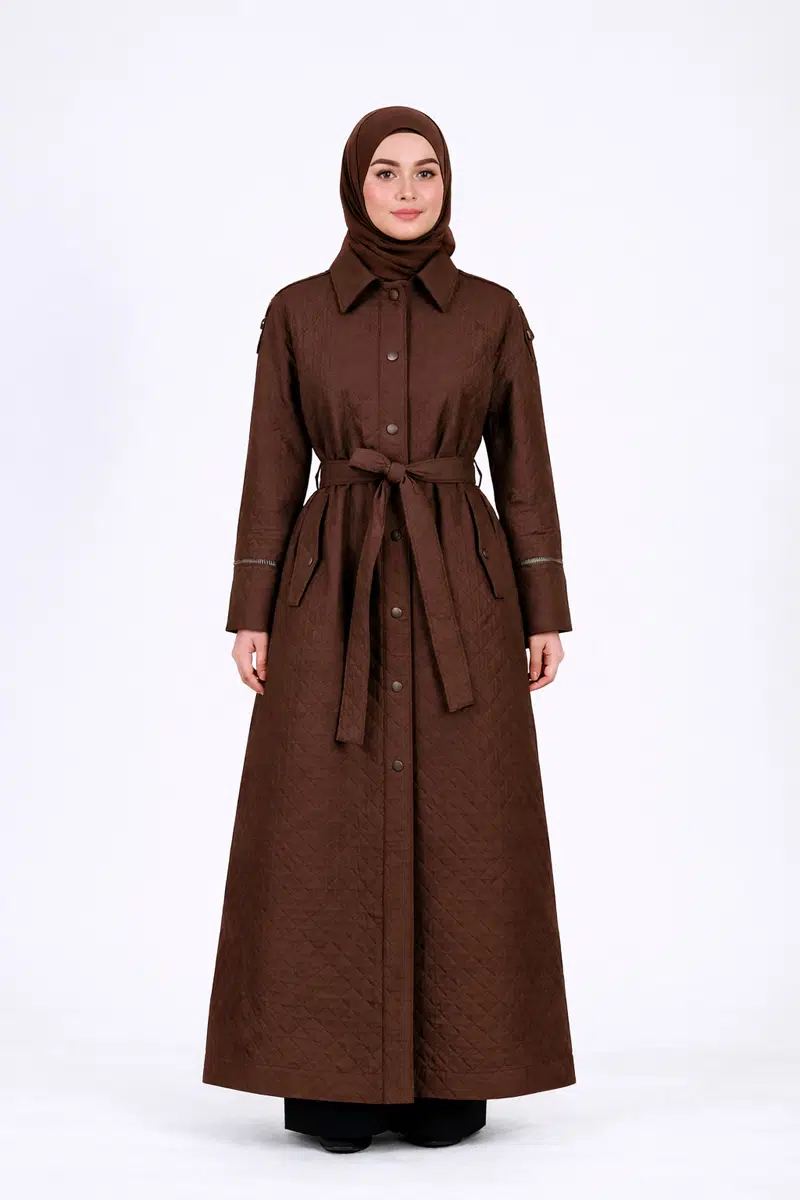 W-26-865 MASSİMO DONNA TRENÇKOT - KAHVE