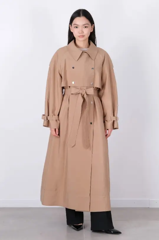 W-27-803 MASSİMO DONNA TRENÇKOT - CAMEL