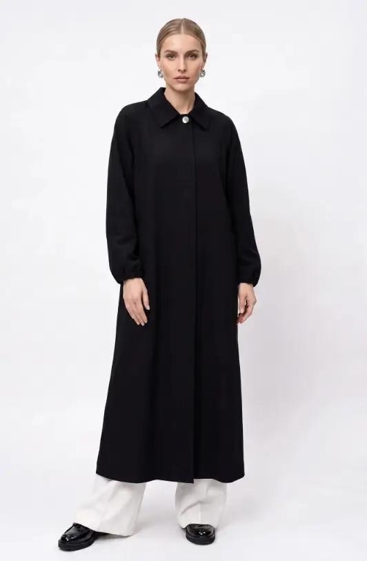 W-27-807 MASSİMO DONNA TRENÇKOT - SİYAH